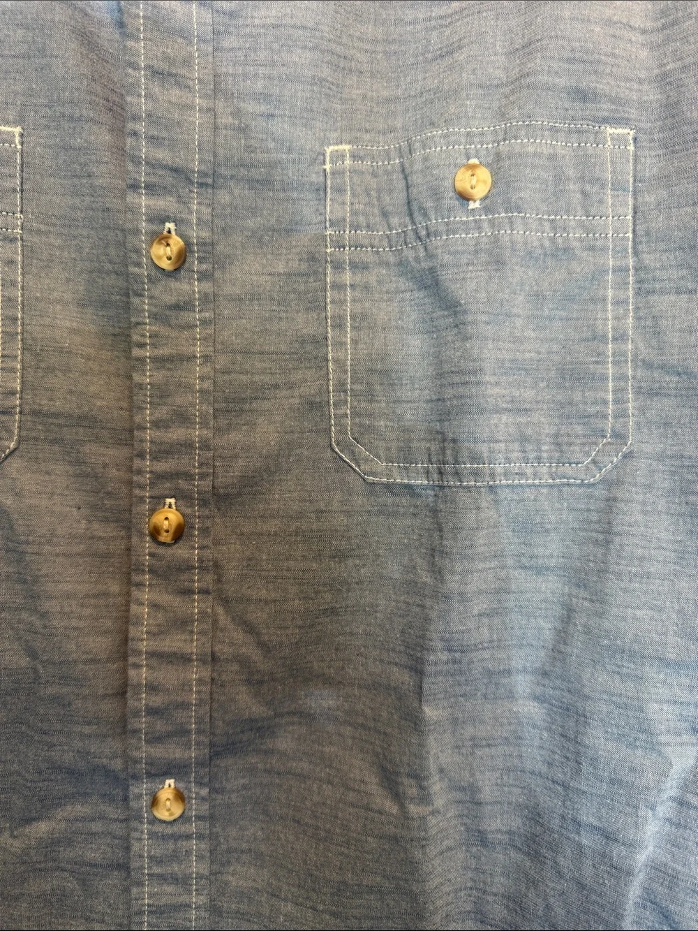 The North Face Light Blue Long-Sleeve Button-Up Shirt